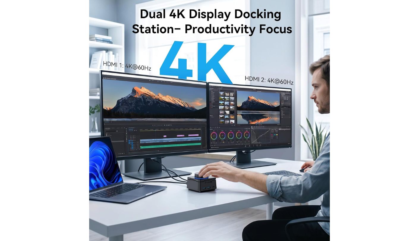 TobenONE UDS060 11-in-1 triple display USB-C dock