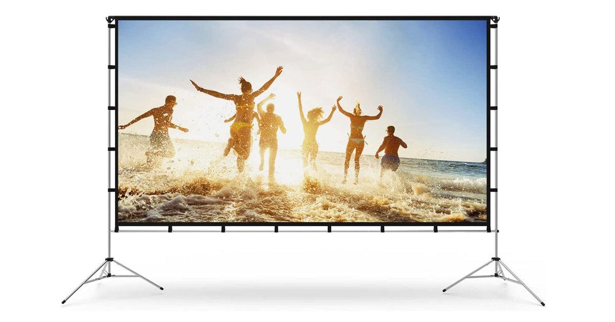 Vamvo outdoor portable projector screen