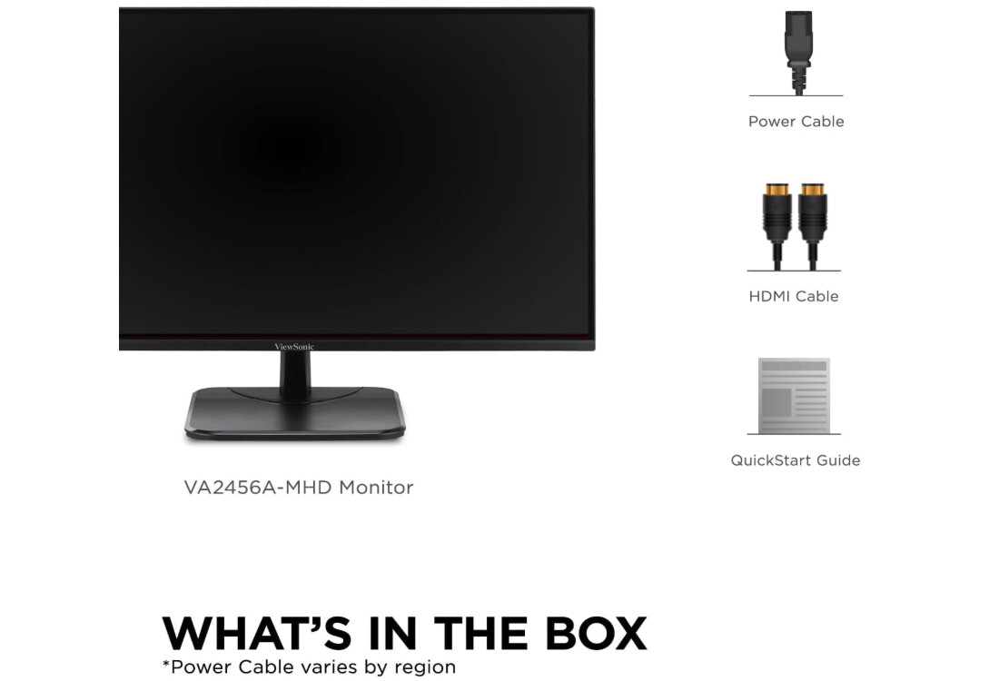 ViewSonic VA2456A-MHD 24 inch monitor for office