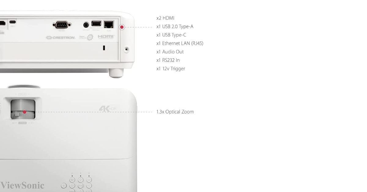 ViewSonic PX748-4K projector for nintendo switch