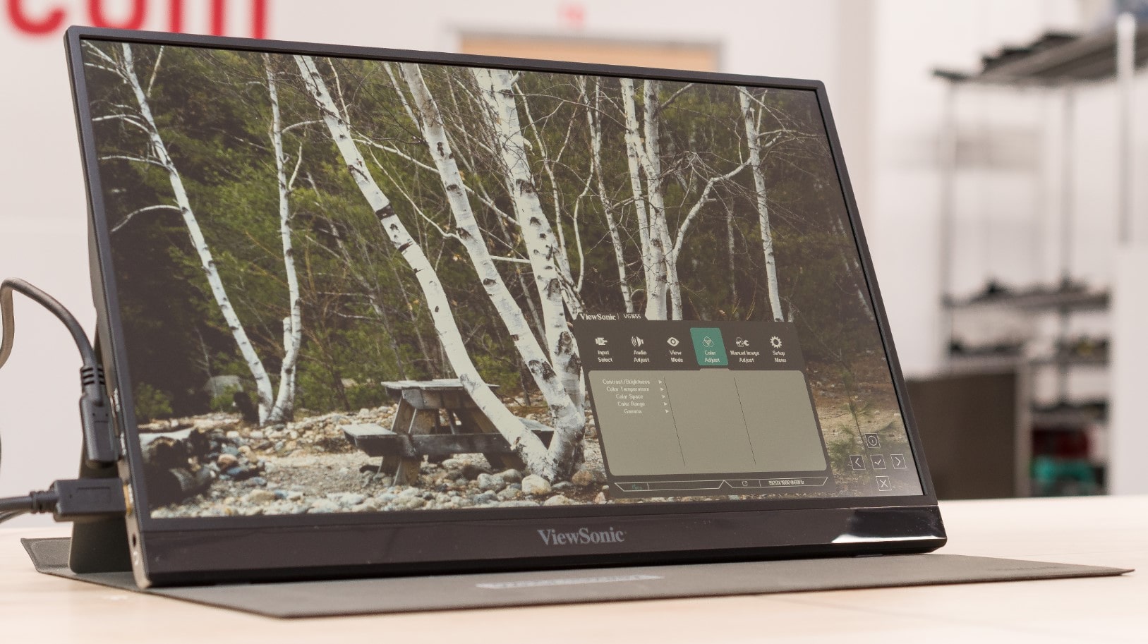 ViewSonic VG1655 laptop secondary monitor