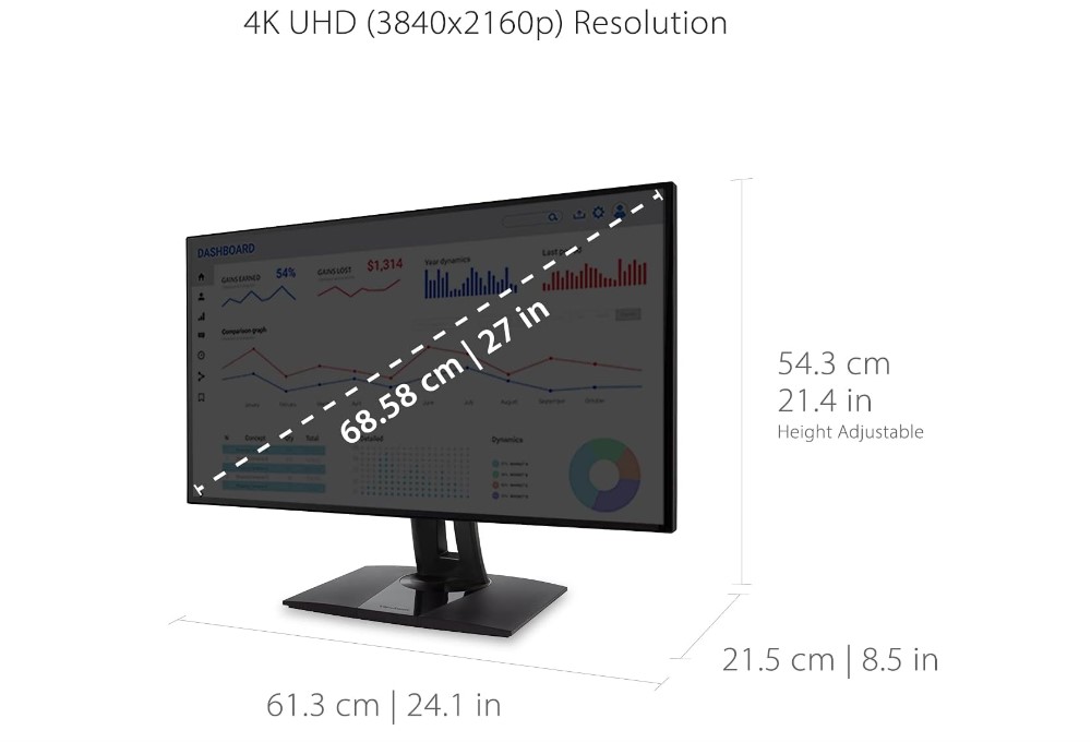 ViewSonic VP2768a-4K calibrated monitor for editing
