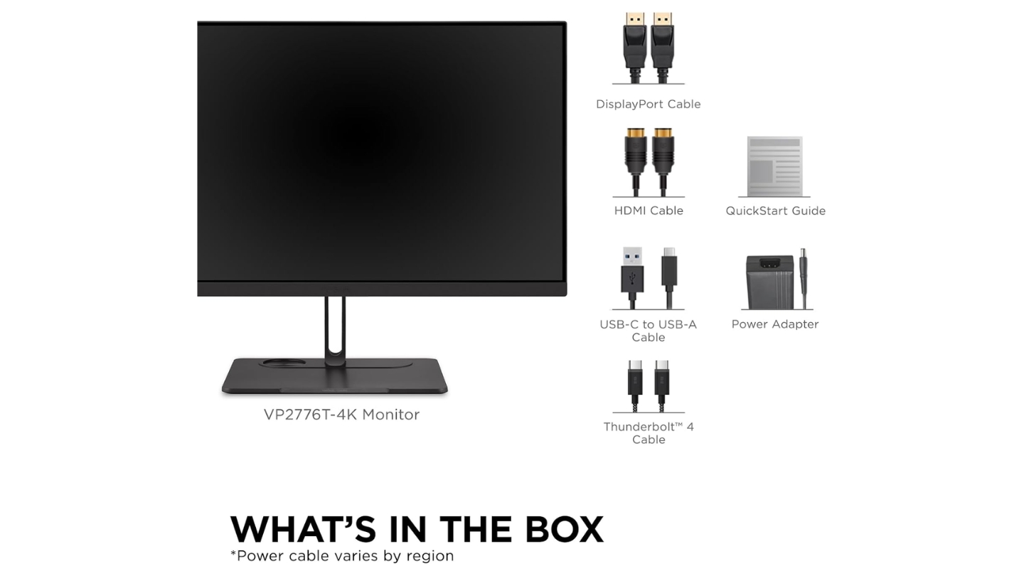 ViewSonic VP2776T-4K HDR monitor for content creation