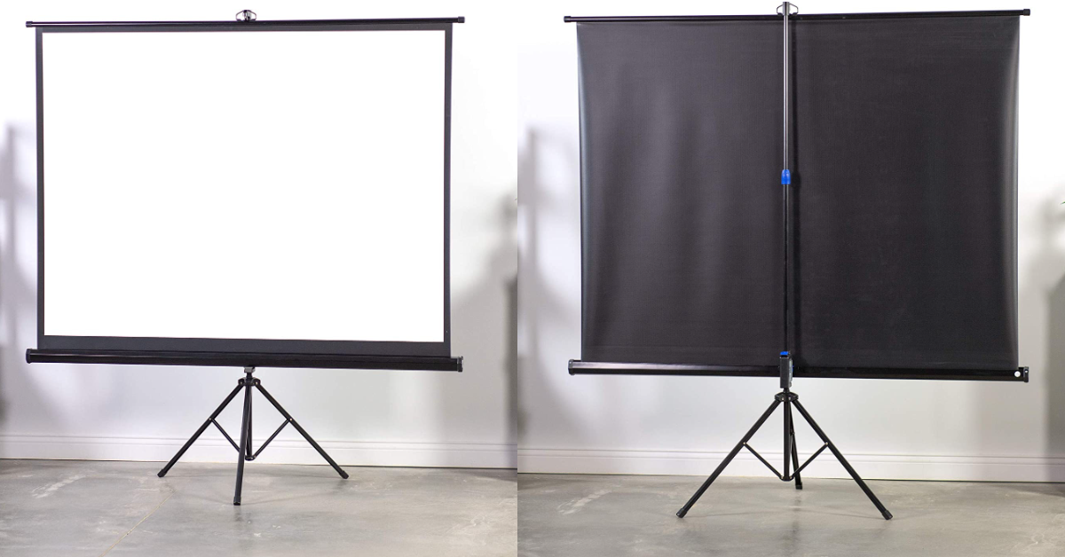 Vivo 100" portable projector screen