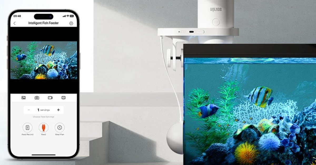 Wolmds automatic fish feeder wifi