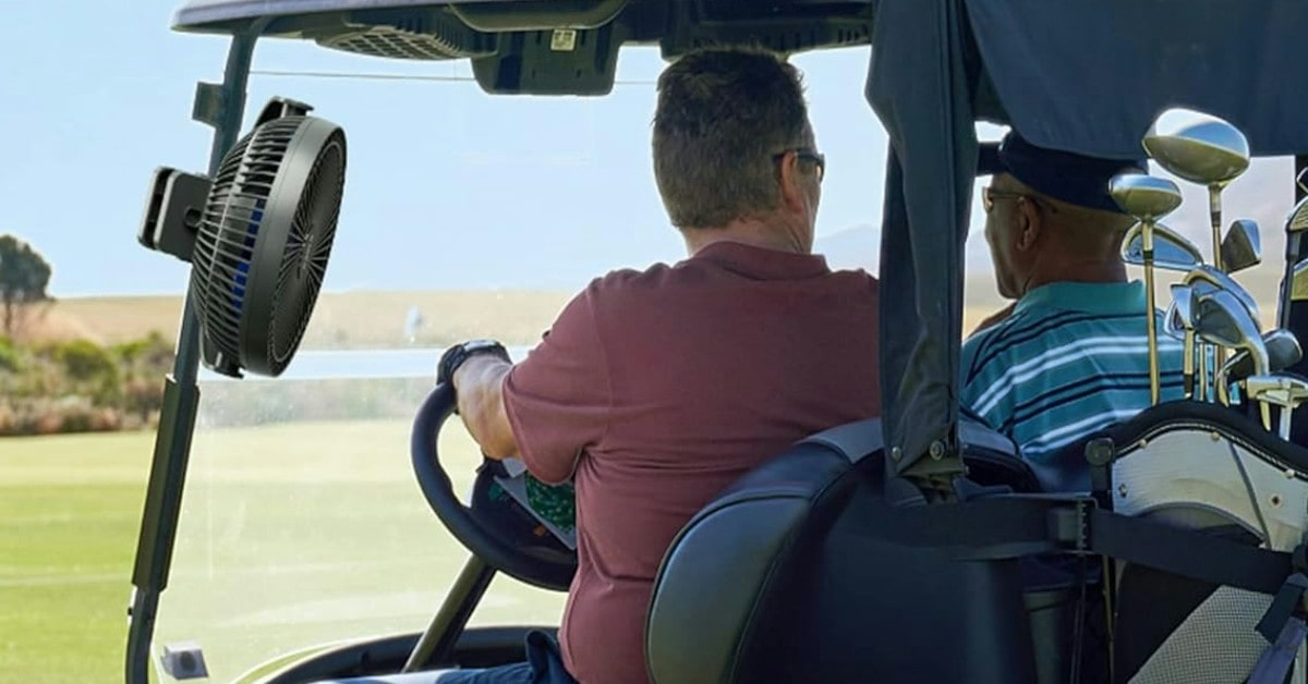 Xasla golf cart fan with clip