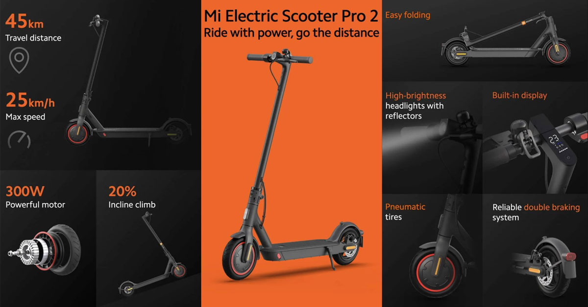 Xiaomi Mi Electric Scooter Pro 2 meilleure e-trottinette pour adultes
