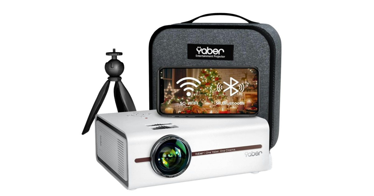 Yaber V5 mini portable projector for iphone