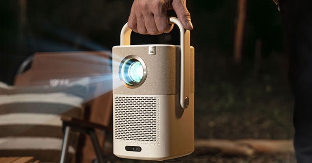 Yaber T2 projector for campervan