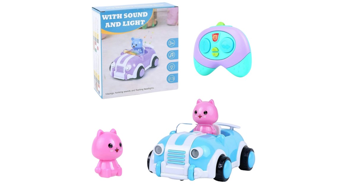 Yellcetoy Voiture pour bambin avec télécommande