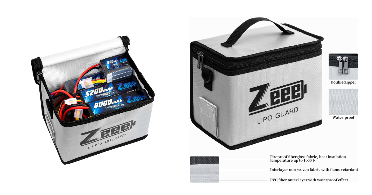 Zeee sac de sécurité batterie LiPo