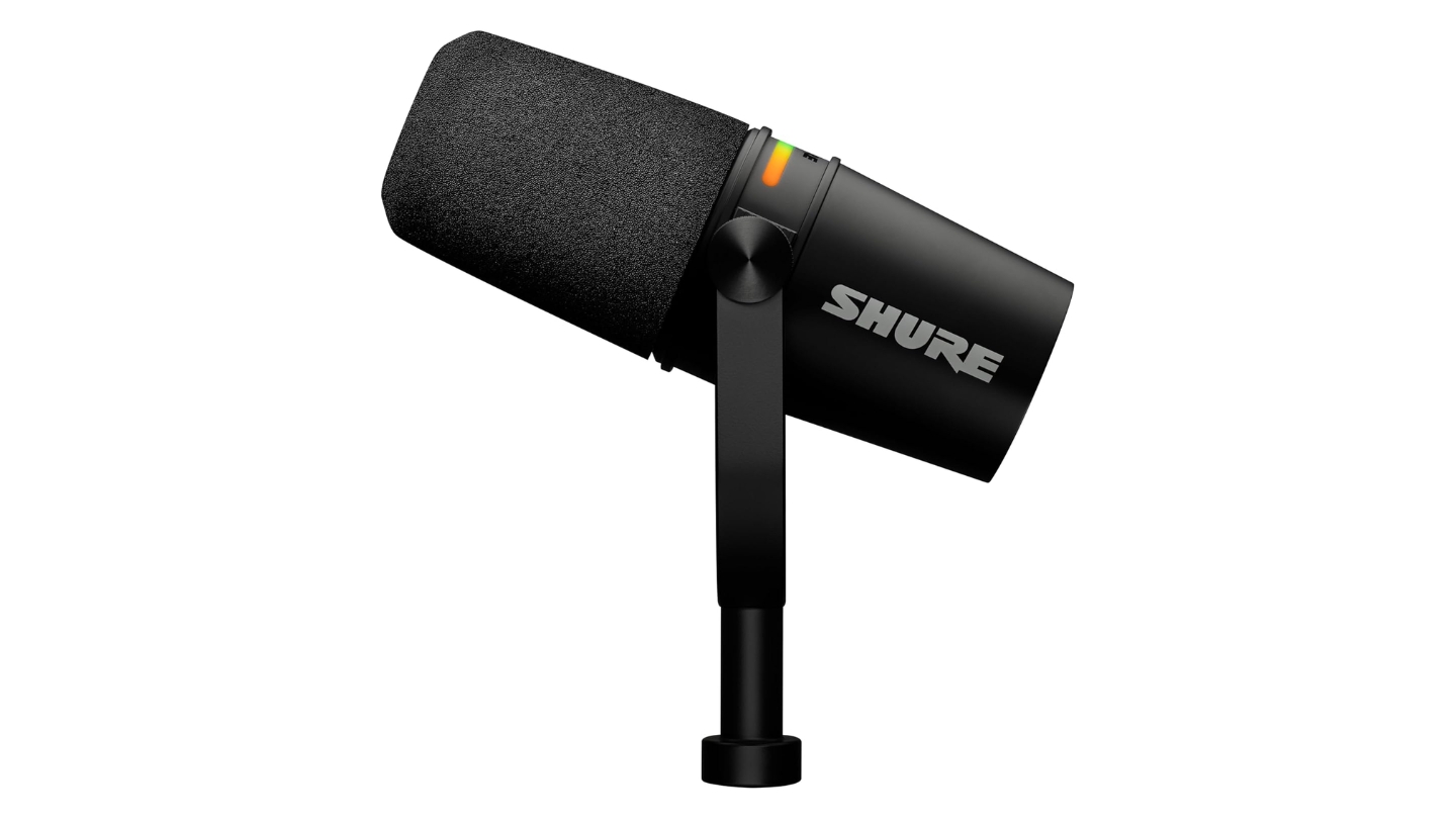 Shure MV7 Plus podcast mic USB