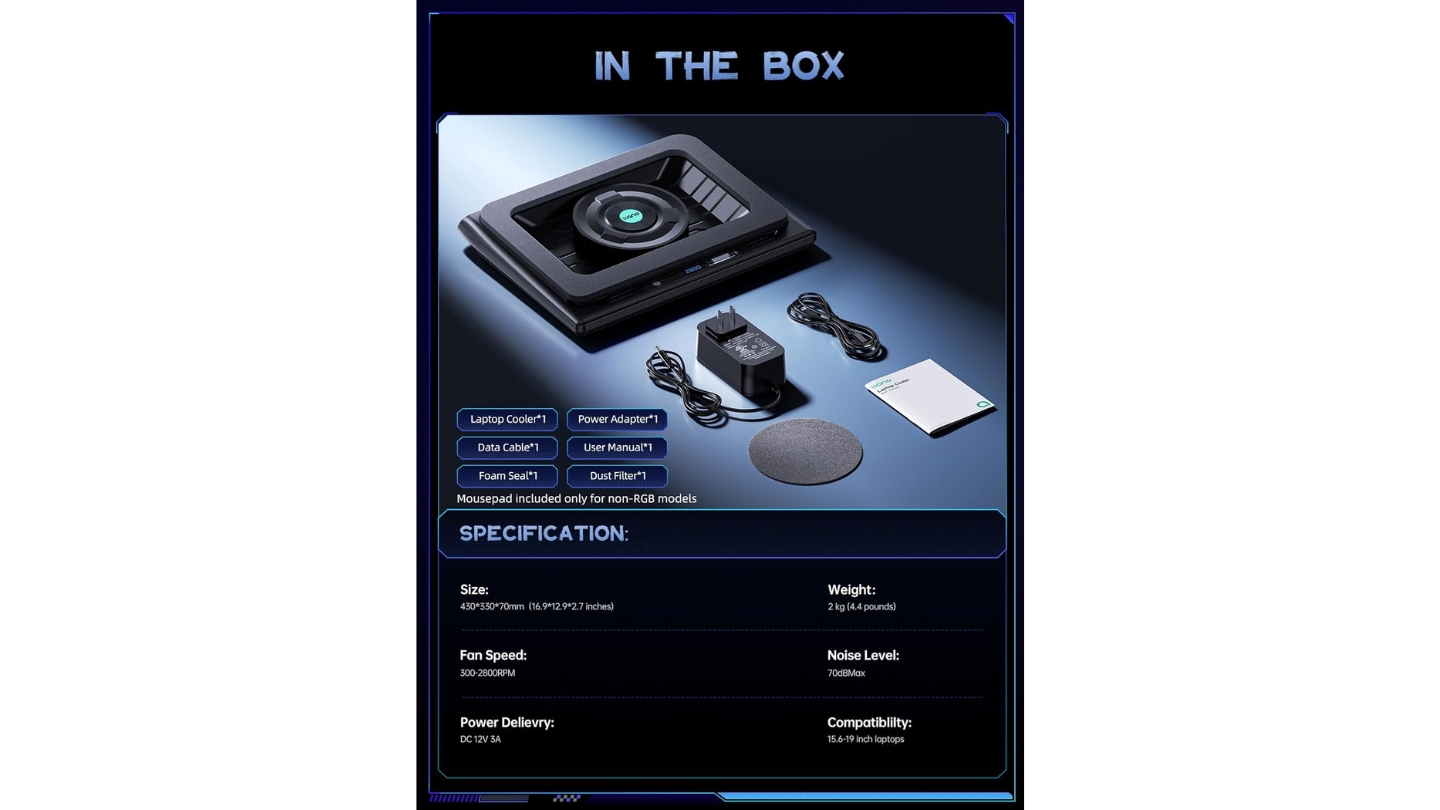 llano V12 laptop cooling pad review