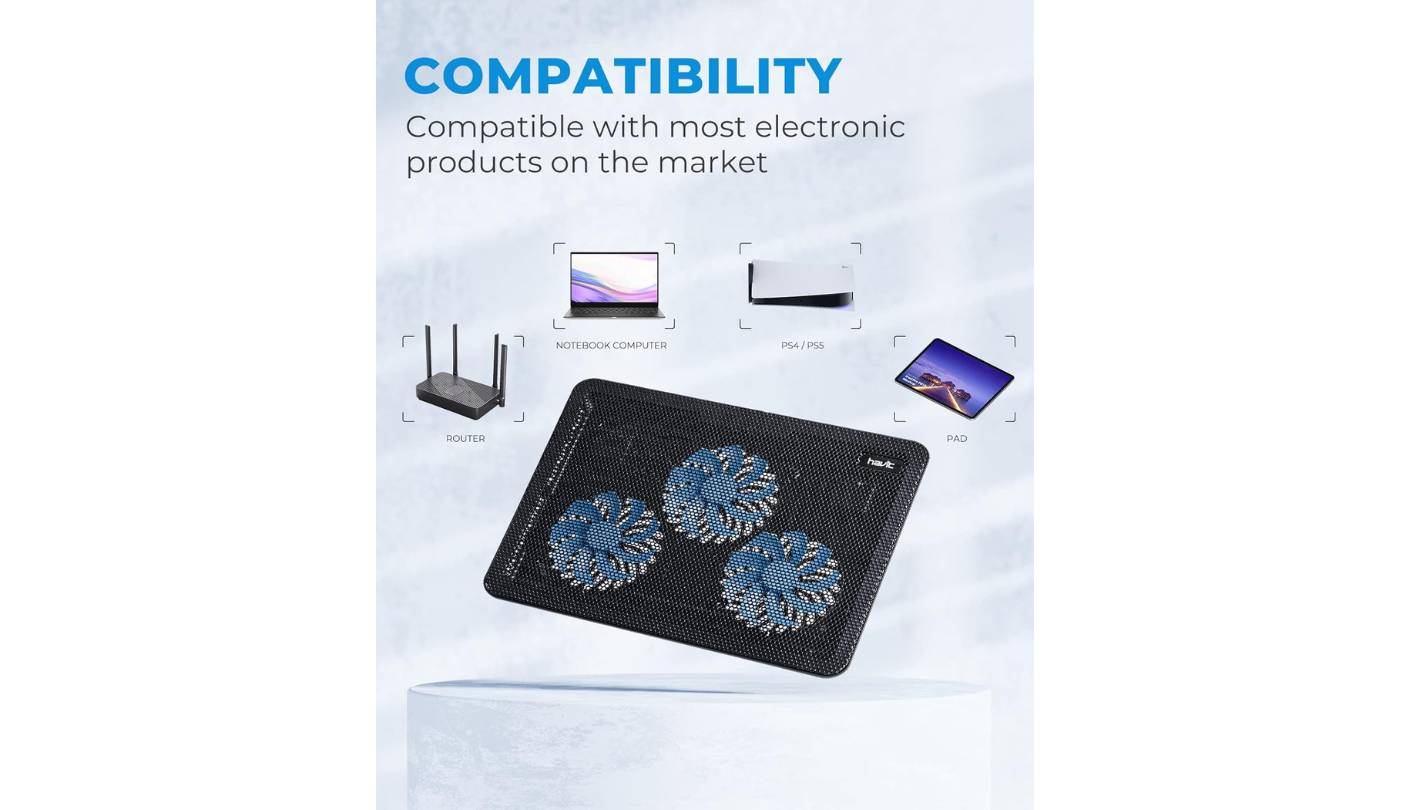 havit HV-F2056 laptop cooler fan pad