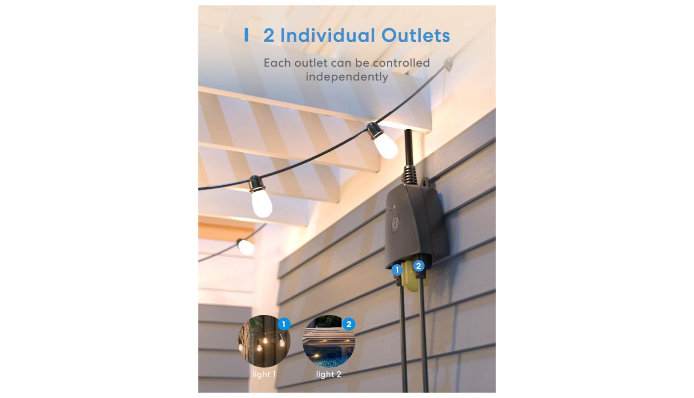 Meross MSS620 smart plug for outdoor lights