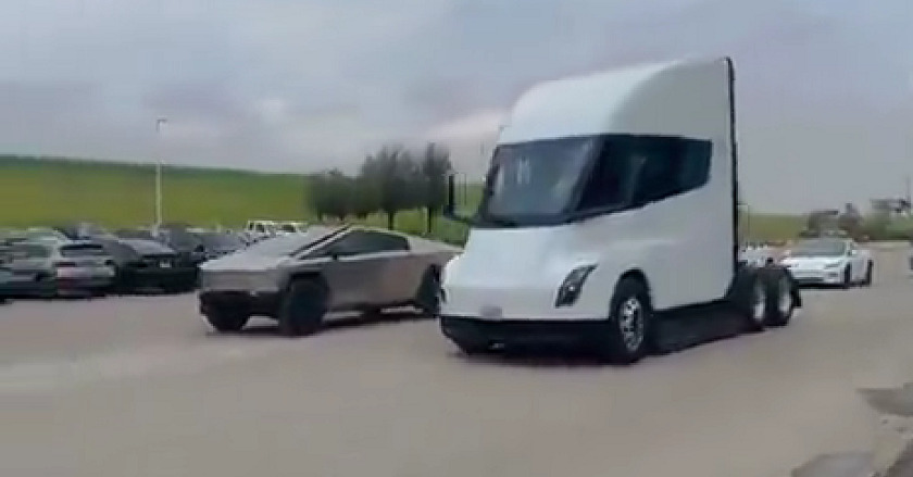 Tesla Semi e Cybertruck partecipano a una "gara di accelerazione": il camion sconfigge il pick-up