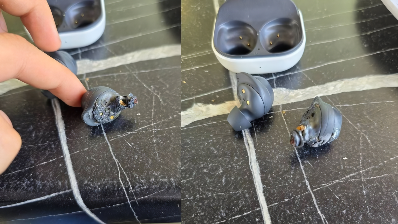 In Turkey, a Samsung Galaxy Buds FE earpiece exploded in a user's ear, causing hearing loss