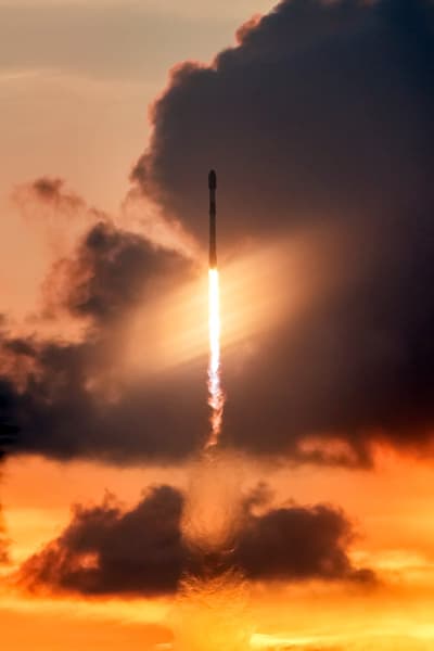Спутники Starlink на орбите