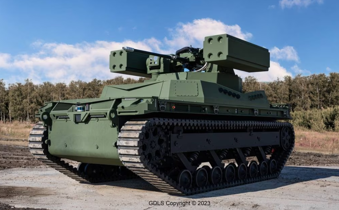 General Dynamics has equipped the TRX robot with the latest M-SHORAD air defence system