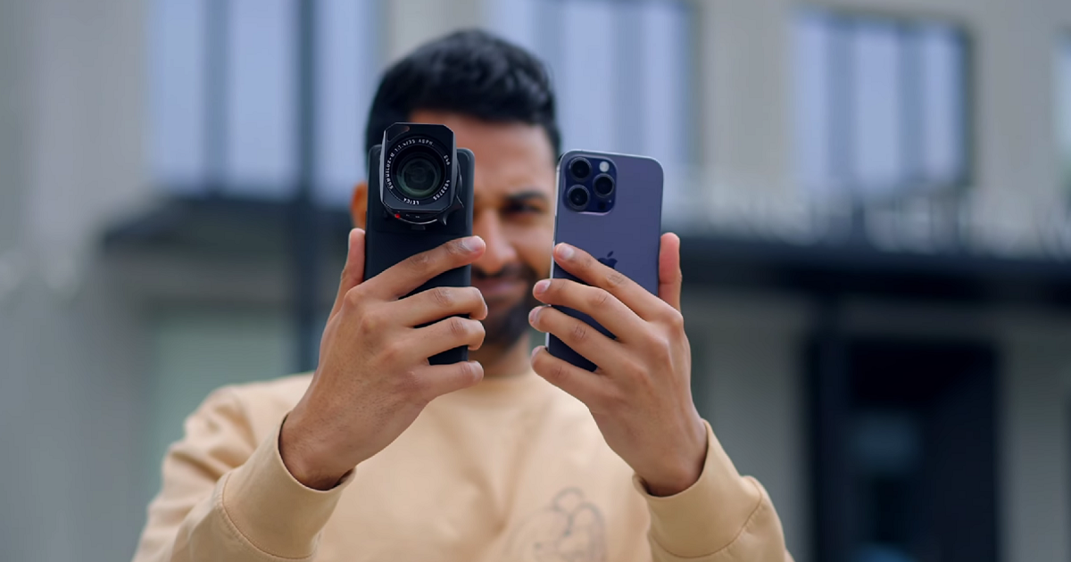 La fotocamera Xiaomi 12S Ultra Concept con obiettivo esterno Leica M da 43.000 dollari a confronto con l'iPhone 14 Pro Max