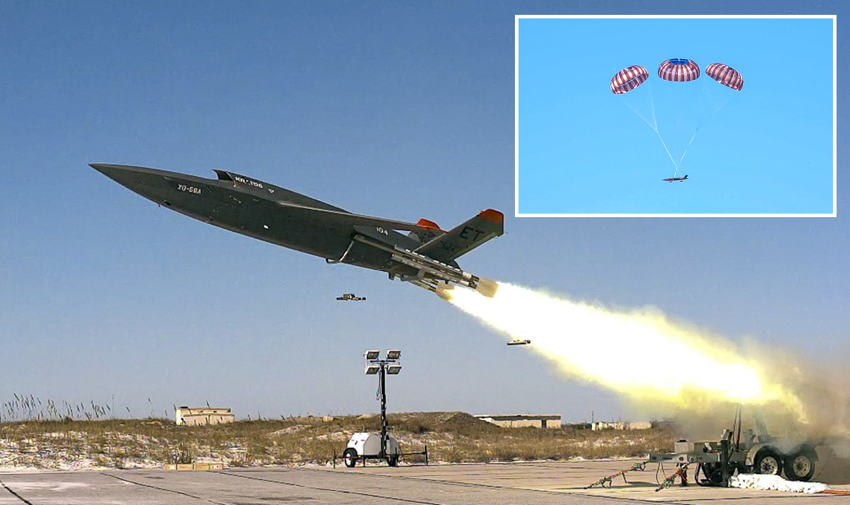 US Air Force releases new photos from tests of the XQ-58A Valkyrie drone