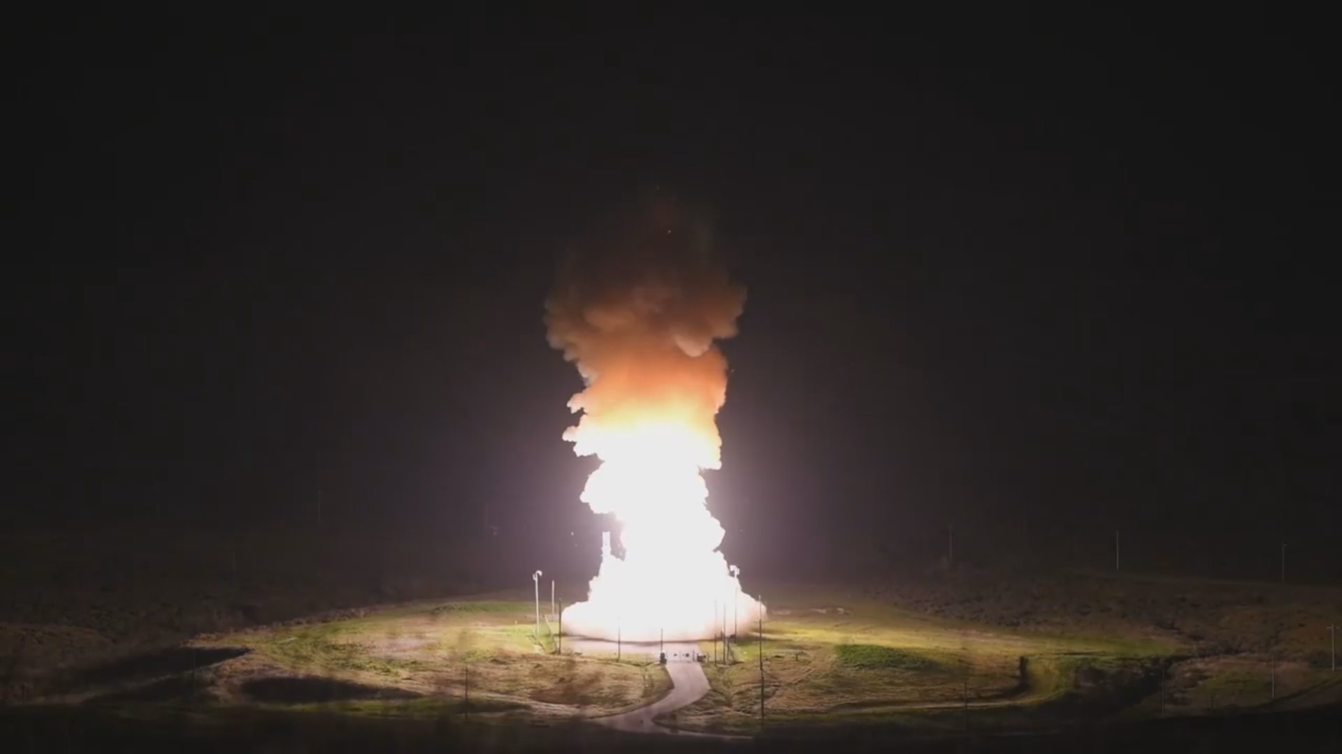US Air Force shows rare video of Minuteman III intercontinental ballistic missile launch