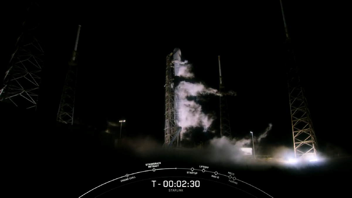 SpaceX cancelled the launch of Starlink satellites on a Falcon 9 rocket 40 seconds before liftoff for an unknown reason