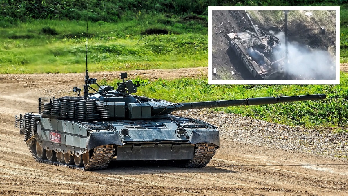 Un escuadrón de asalto ucraniano destruyó un tanque ruso T-80BVM mejorado