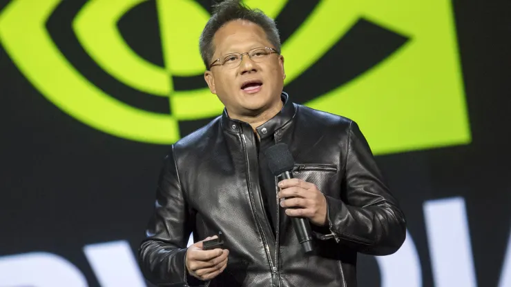 Nvidia-aksjen steg med 7 prosent som følge av selskapets suksess innen kunstig intelligens.