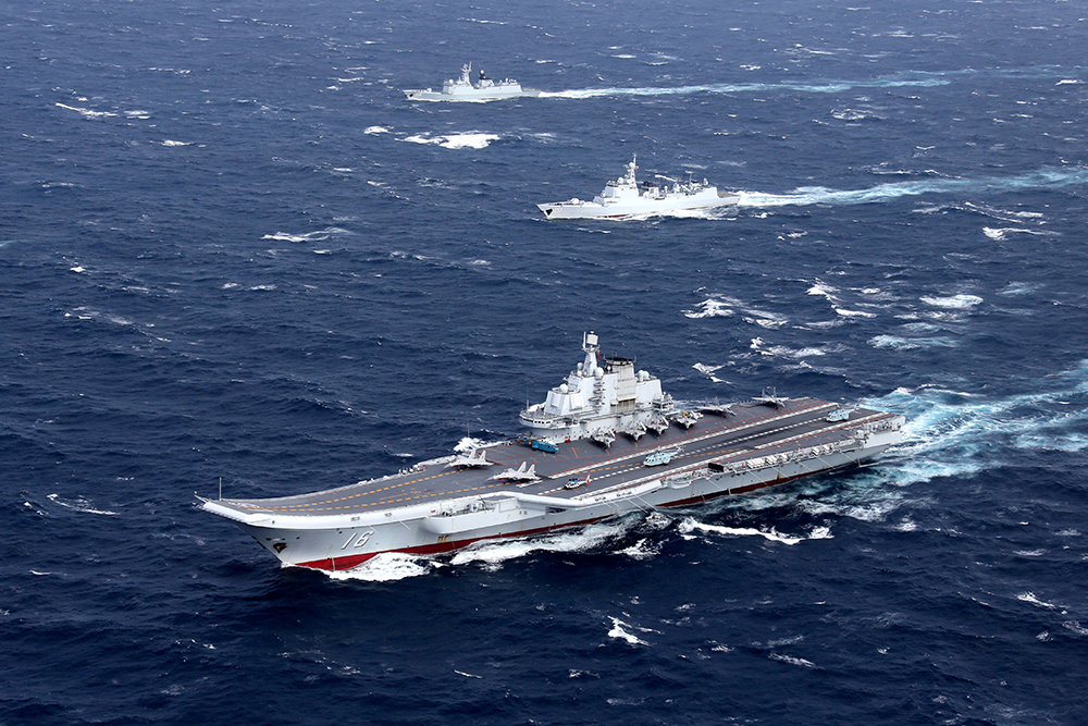 Китай утретє з початку року розгорнув у західній частині Тихого океану авіаносець Shandong