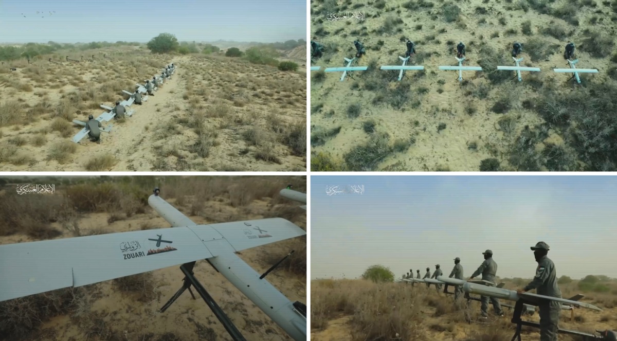 Hamas-terroristen toonden Iraanse kamikaze-drones die werden gebruikt om Israël aan te vallen