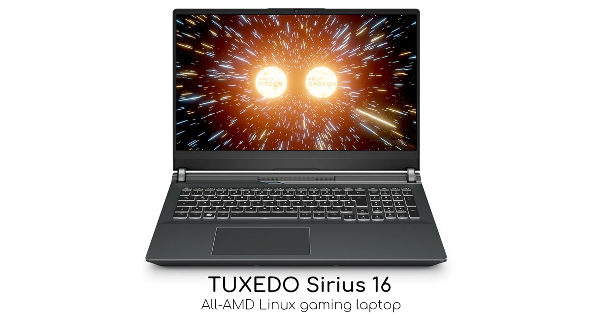 Tuxedo Sirius 16 - the world's first Linux gaming laptop, priced from €1,699