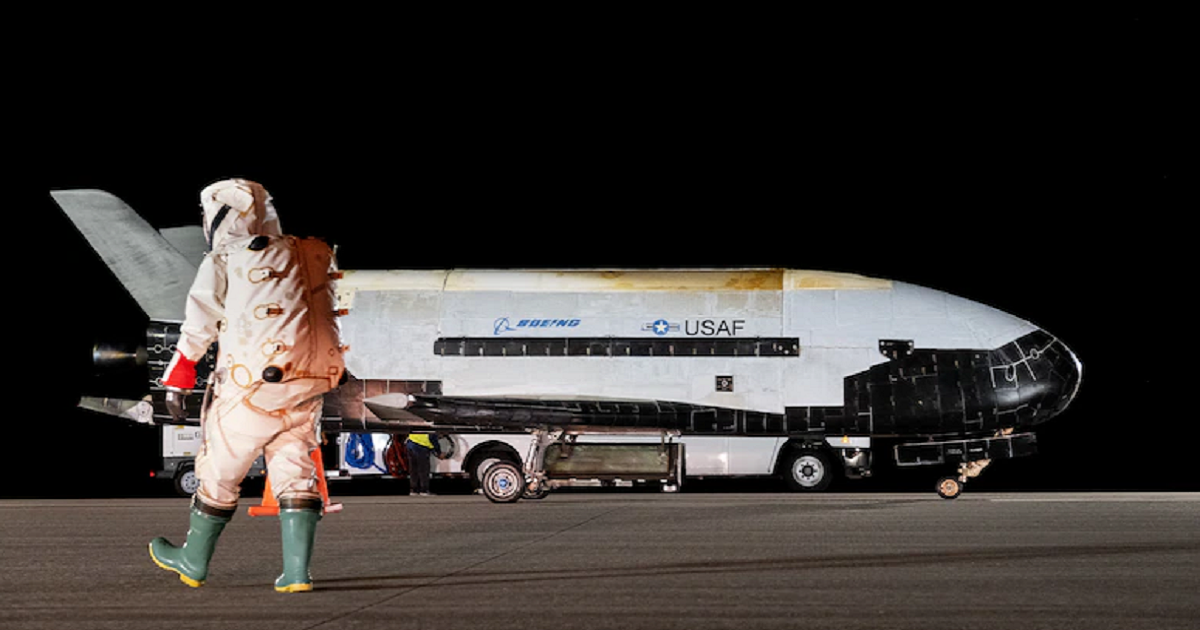 The mysterious Boeing X-37B drone completed a 908-day space mission and returned to Earth for the first time since 2020