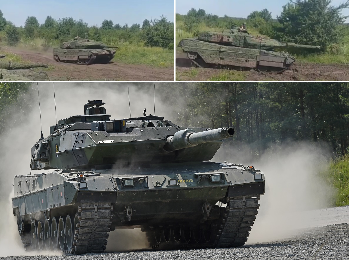 Les forces armées ukrainiennes montrent la première vidéo des chars suédois Stridsvagn 122