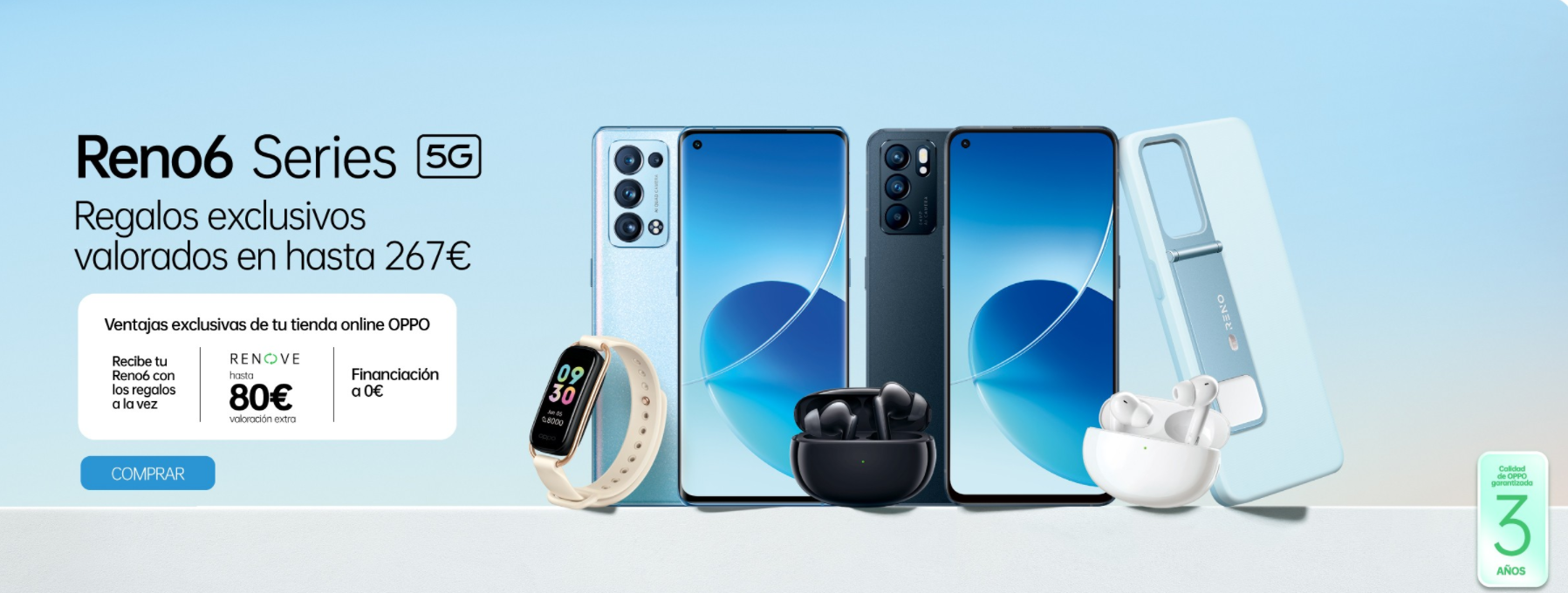 OPPO Reno 6 5G and Reno 6 Pro 5G go on sale in Europe priced from €499 with gifts up to €267