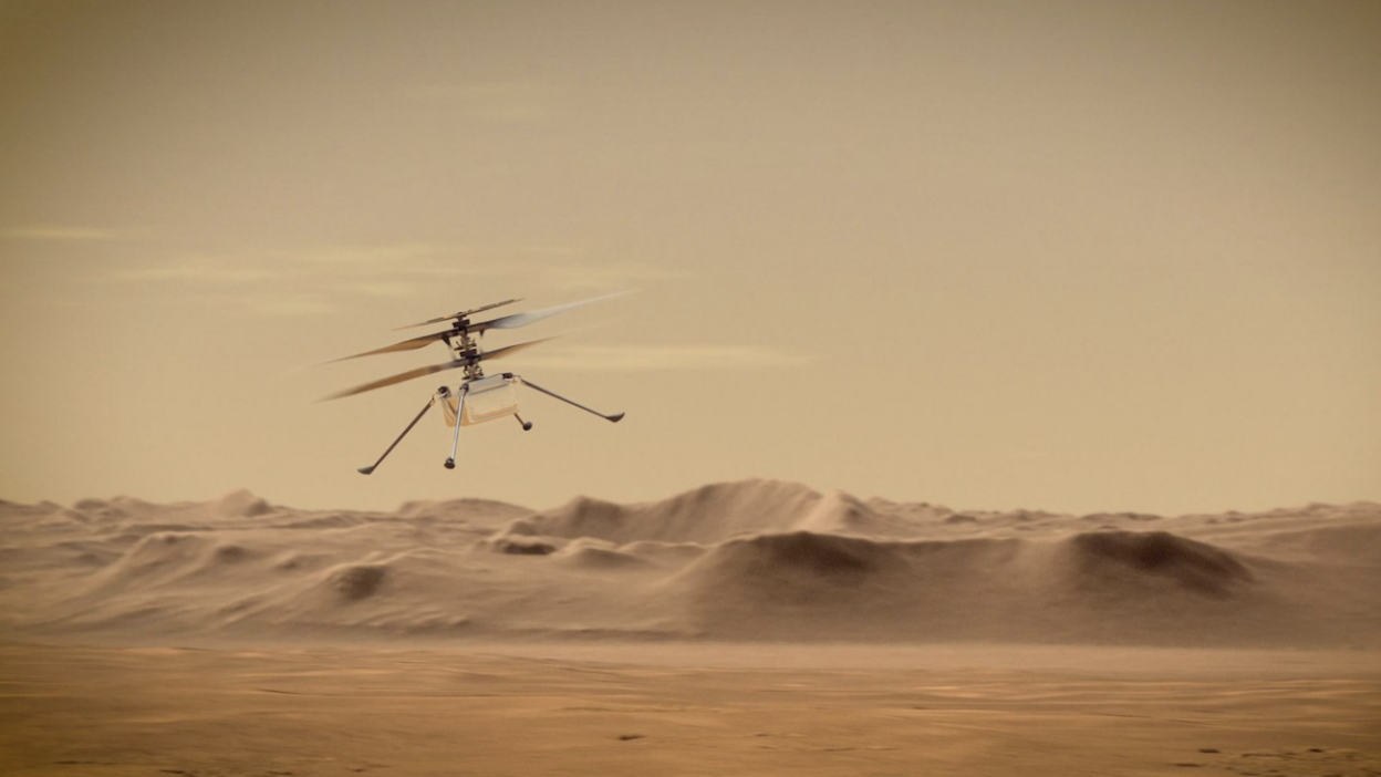 El ingenio bate un nuevo récord de altitud en su 50º vuelo sobre la superficie de Marte