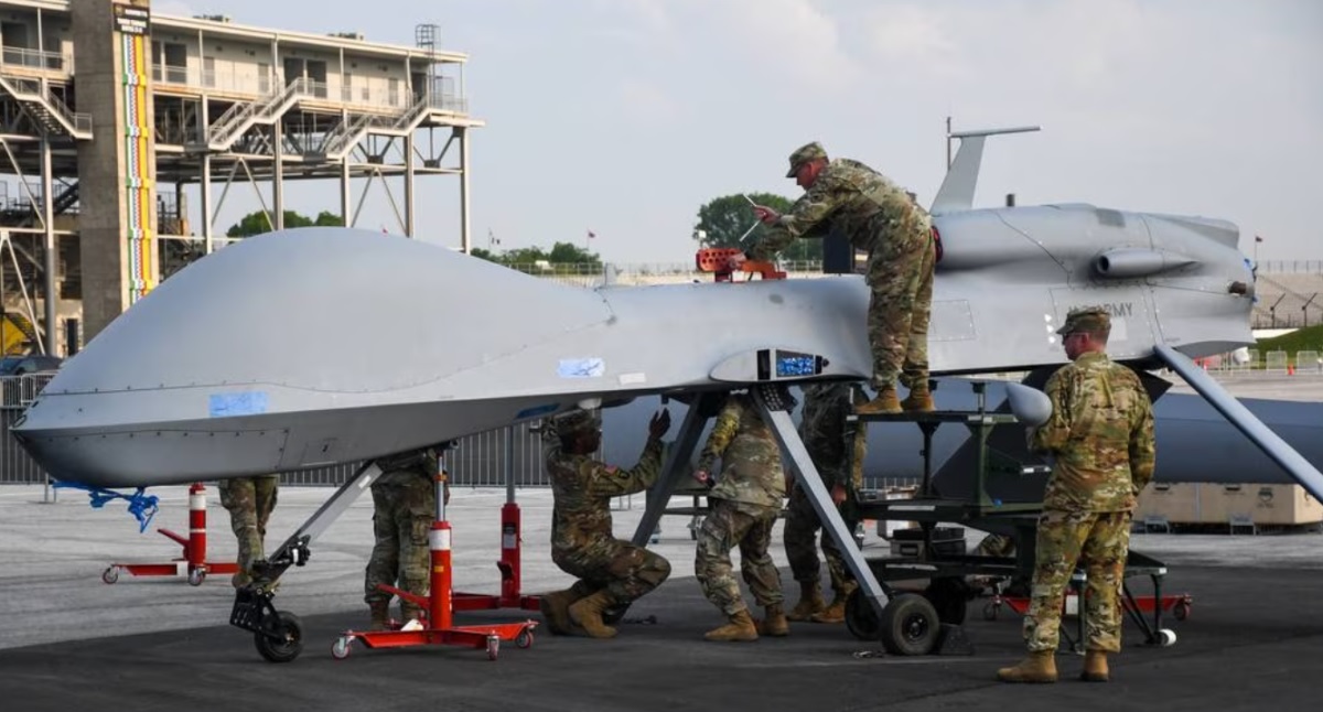 Die US-Drohne Gray Eagle 25M wird mit dem Eagle-Eye-Radar ausgestattet, um feindliche Drohnen bis zu 200 Kilometer weit zu verfolgen