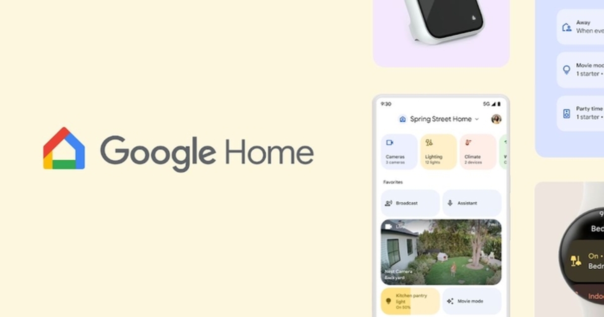 Google Home introduces new widgets for remote control of smart gadgets