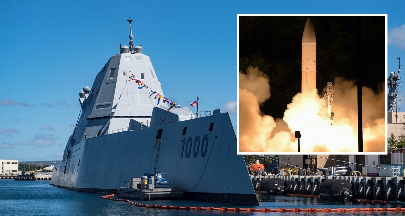 Lockheed Martin received $315 million to develop a non-nuclear hypersonic Conventional Prompt Strike weapon for the Zumwalt destroyers and Virginia Block V nuclear-powered submarines