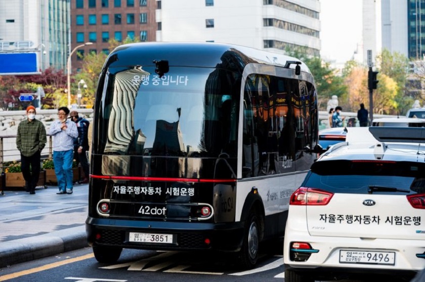 Südkorea startet ersten kommerziellen Personenbeförderungsdienst mit unbemannten Kleinbussen
