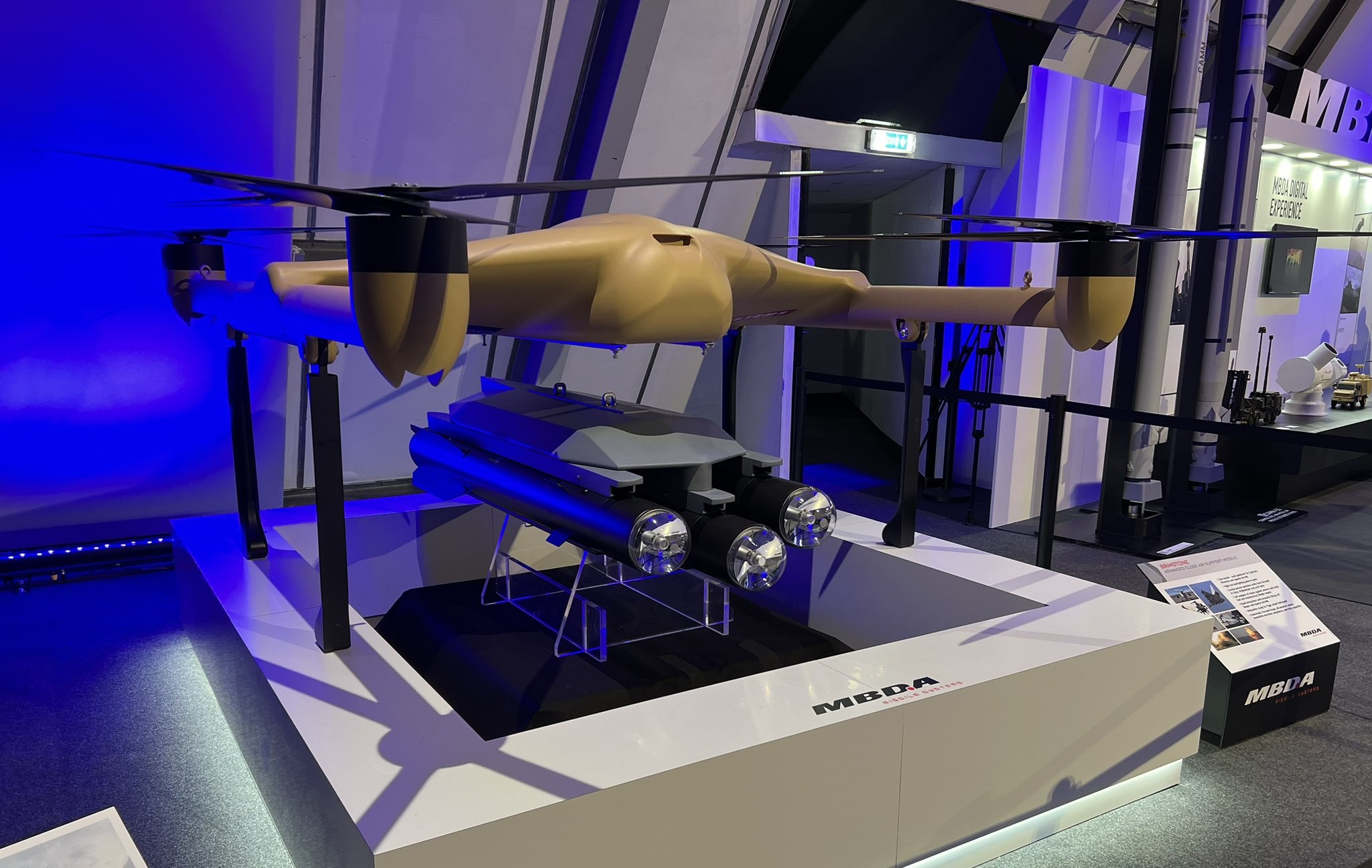 BAE Systems and Malloy Aeronautics reveal T-650 drone with three Brimstone missiles