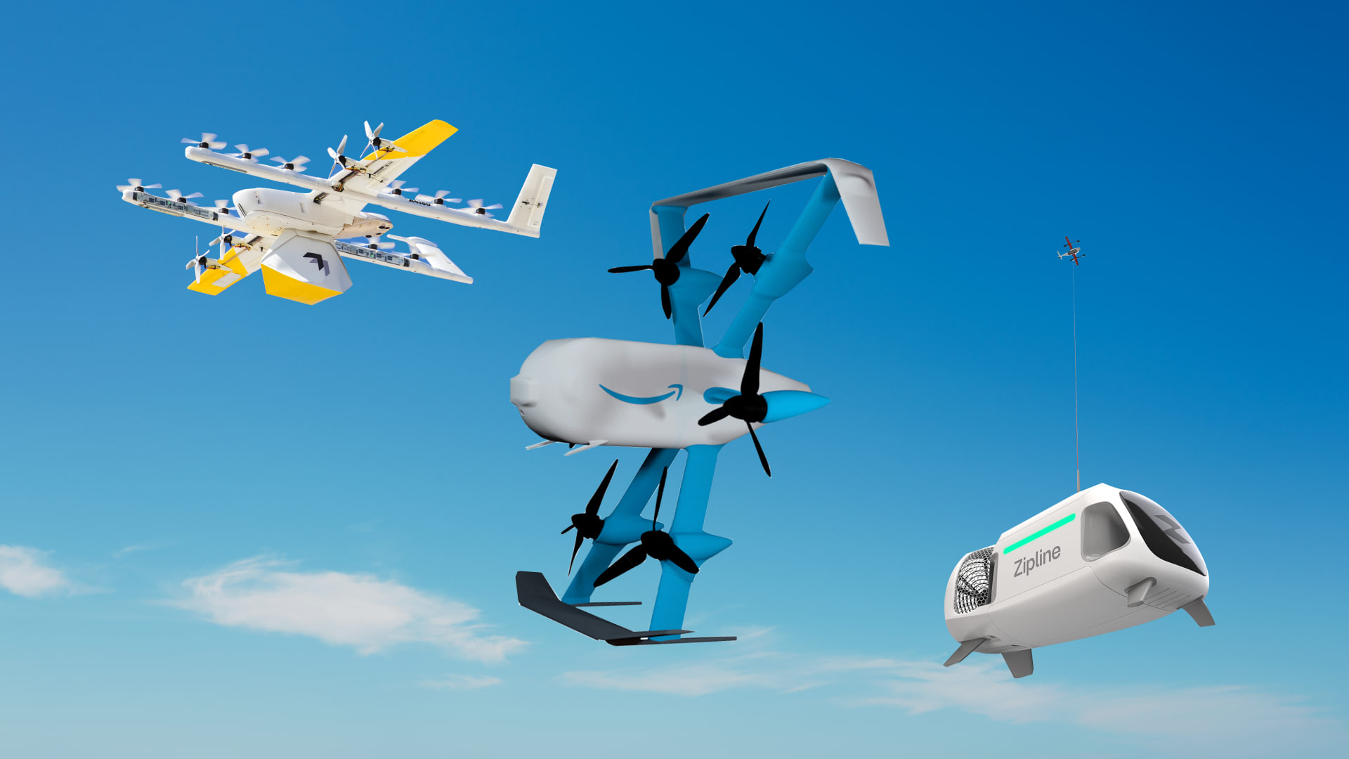 Amazon aumenterà l'area di consegna dei droni con la nuova tecnologia BVLOS