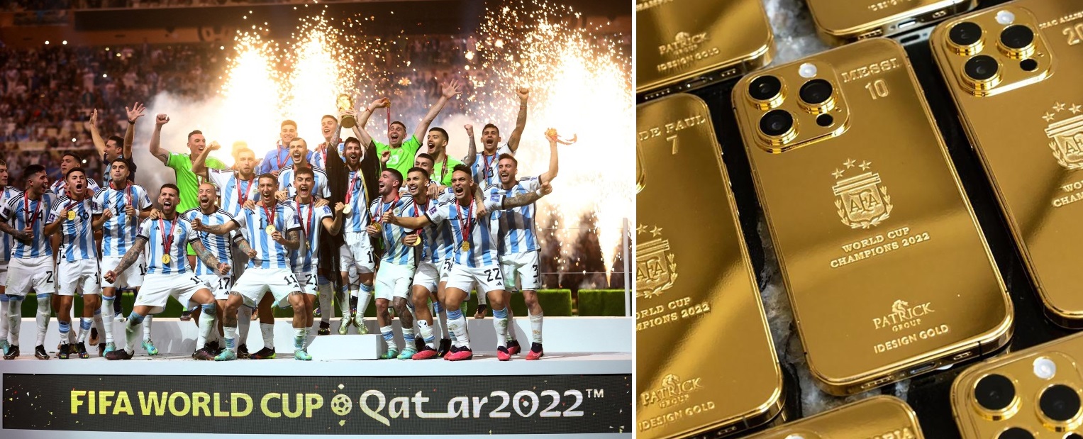 Lionel Messi ordina 175.000 sterline di iPhone d'oro per l'Argentina