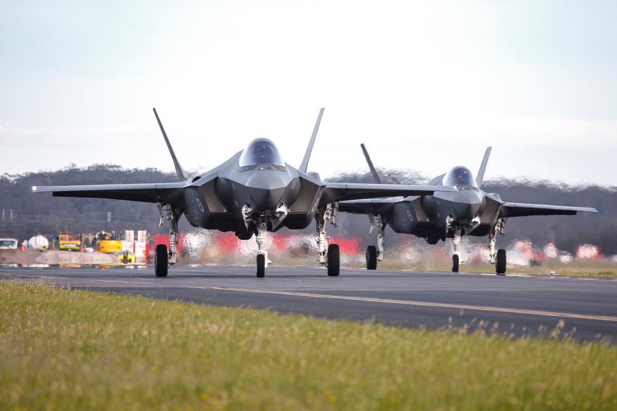 The Royal Australian Air Force received four fifth-generation F-35A Lightning II fighters