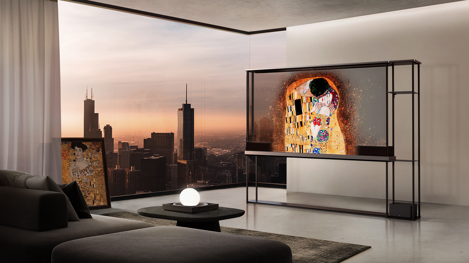  Transparent LG Signature OLED T TV er inkludert i listen over de beste oppfinnelsene i 2024 ifølge TIME