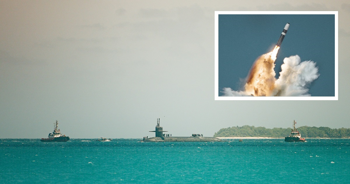 Estados Unidos ha enviado el submarino nuclear USS West Virginia, que puede transportar 20 misiles balísticos Trident II D5 con cabezas nucleares, a la isla de Diego García en el Océano Índico