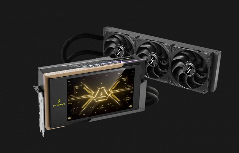 MSI RTX 5090D v2 Lightning Edition з екраном