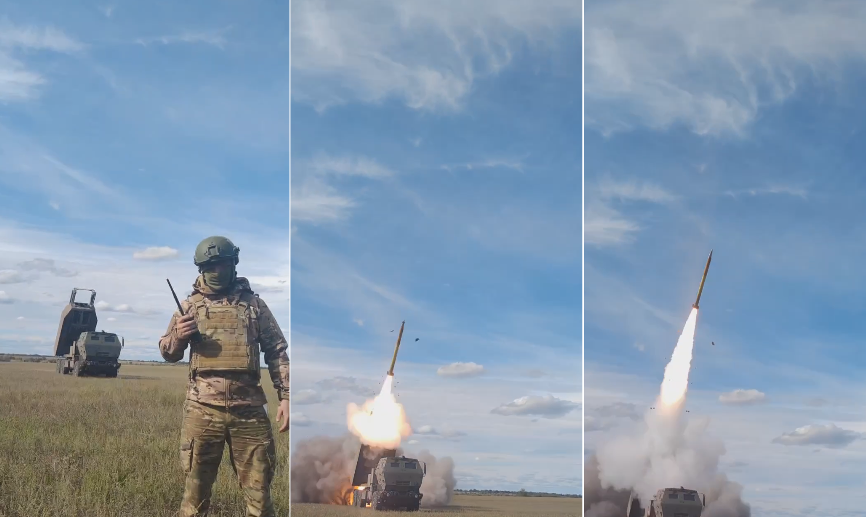 ВСУ показали эффектное видео запуска снаряда M31A1 GMLRS с реактивной системы залпового огня HIMARS