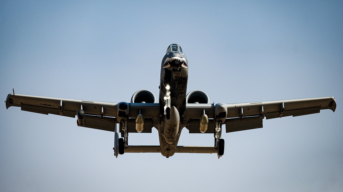 The first legendary A-10 Thunderbolt II attack aircraft arrives in the Middle East to assist F-15E and F-16 fighters