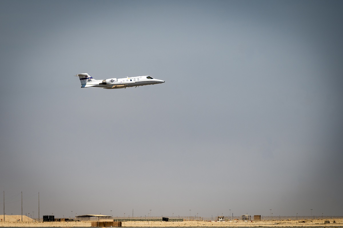 The US Air Force's last C-21A Learjet has left the Middle East for good after 32 years of flying